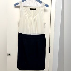 The Limited. Size 0 dress. Cream top with blue bottom